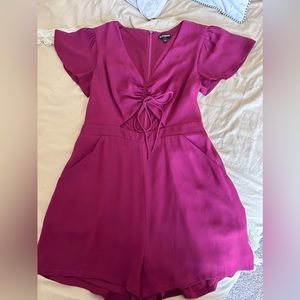 Express Romper || Size 6 || Maroon || Worn once